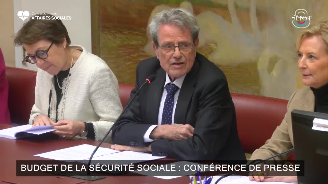 Budget de la sécurité sociale : conférence de presse