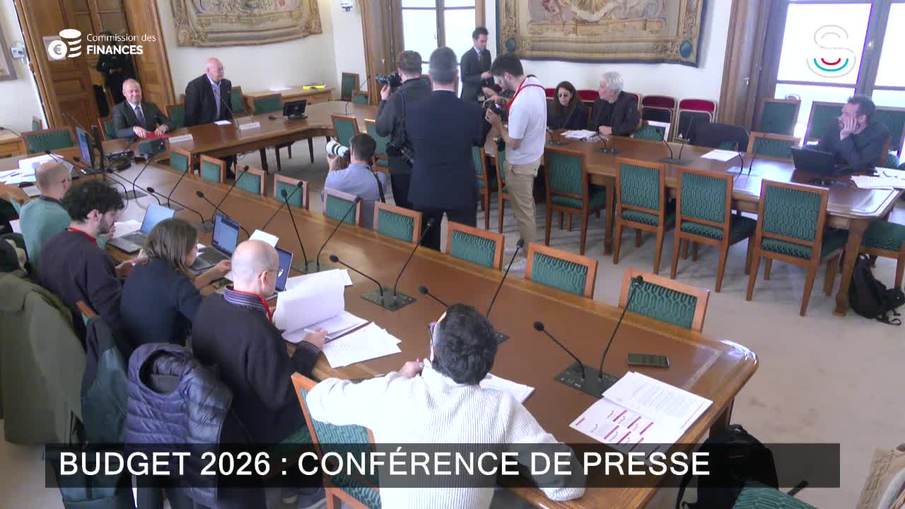 Budget 2026 : conférence de presse